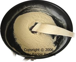 Stir constantly until browned