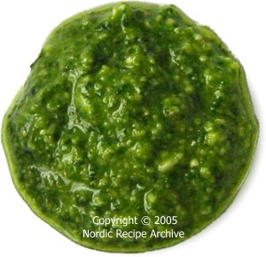 Basil pesto sauce