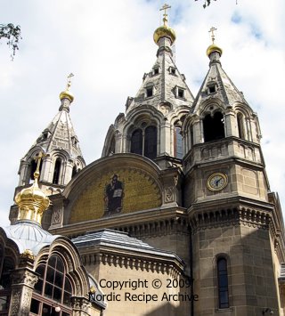 Orthodox cathedral Saint-Alexandre-Nevski in Paris