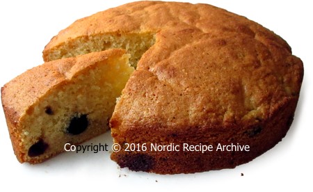 Cherry and almond pound cake