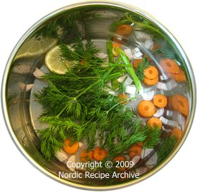 Court-bouillon ingredients