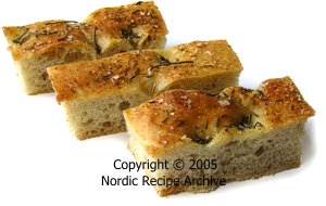 Focaccia slices