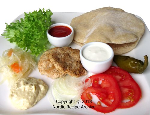 Ingredients for kebab pita bread