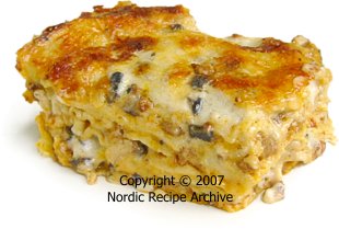 Lasagne slice