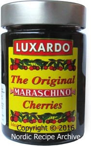 Luxardo Maraschino cherry jar