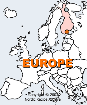Map of Europe: Finland