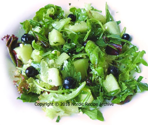 Honeydew melon salad