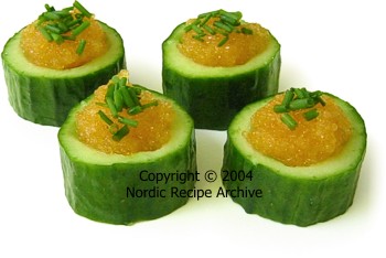 Fish roe cucumbers