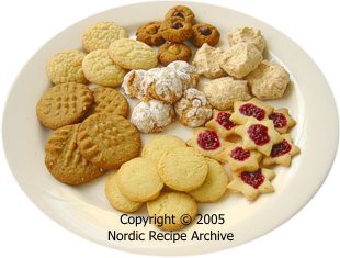 Homemade cookies of seven sorts