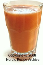 Orange and strawberry smoothie