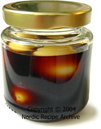 Quail's eggs in a jar