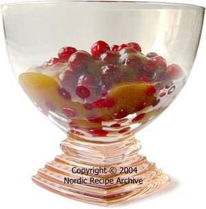 Cranberries with tianuchka-sauce