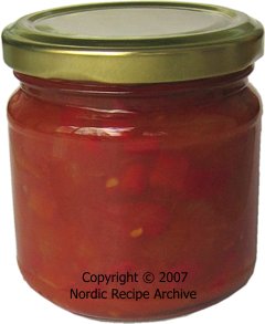 Canned tomato salsa