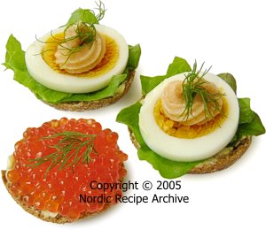 Rye button canapés