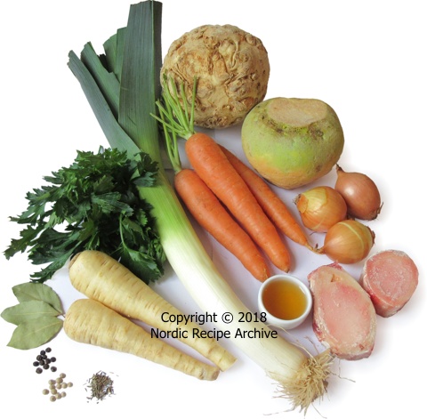 Vegetable stock ingredients